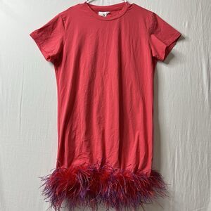 QUEEN OF SPARKLES Pink Short Sleeve Mini Dress